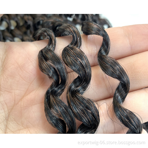 Hair-Pre-looped Passion Twist Hair for Black Woman Wholesale Ombre Passion Twist Water Wave Hair Crochet  Braids Curls Soft
